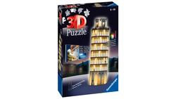 Produktbild von Ravensburger Puzzle - 3D Puzzles - Schiefer Turm von Pisa bei Nacht, 216 Teile