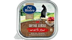 Produktbild von Pet Bistro Katzennassfutter Naturschätze - Saftige Stücke mit Rind