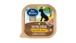 Produktbild von Pet Bistro Hundenassfutter Naturschätze - Saftige Stücke mit 60% Huhn