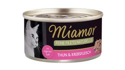 Produktbild von Miamor Katzennassfutter Feine Filets naturelle Thunfisch & Krebsfleisch