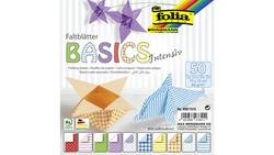 Produktbild von folia Faltblätter BASIC INTENSIV 50 Blatt 15 x 15 cm