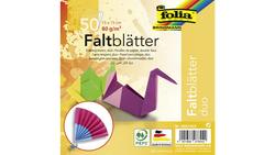 Produktbild von folia Faltblätter Duo 50 Blatt 15 x 15 cm