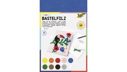 Produktbild von folia Bastelfilz selbstklebend 10 Blatt 20 x 30 cm