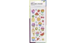 Produktbild von folia Brilliant Sticker Ganzjahressortierung 5 Blatt ca. 10 x 23 cm