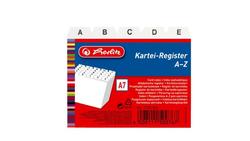 Produktbild von herlitz Karteiregister A7 weiß