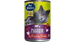 Produktbild von Pet Bistro Katzennassfutter - Pastete mit Rind und Huhn