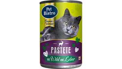 Produktbild von Pet Bistro Katzennassfutter - Pastete mit Wild und Leber