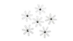 Produktbild von Rayher - SATIN BLUETE MIT STRASS 60 STK. WEISS 54020102