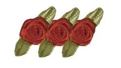 Produktbild von Rayher - ROESCHEN AUF SCHLEIFE 10MM ROT  5400218