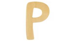 Produktbild von Rayher - HOLZ BUCHSTABE 6CM P  62252000