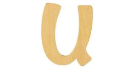Produktbild von Rayher - HOLZ BUCHSTABE 6CM U  62257000