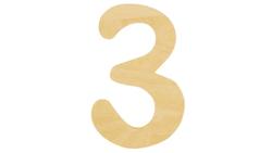 Produktbild von Rayher - HOLZ ZAHL 6CM 3  62234000