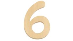 Produktbild von Rayher - HOLZ ZAHL 6CM 6  62231000