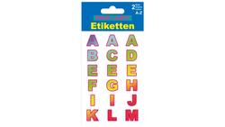 Produktbild von PAP-ART Buchstaben-Etiketten farbig glänzend 20mm