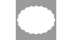 Produktbild von Rayher Motivstanzer oval mit Zierrand 7,5cm