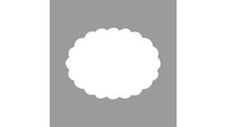 Produktbild von Rayher Motivstanzer oval mit Zierrand 6cm