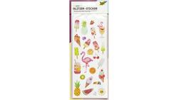 Produktbild von folia Glitzer-Sticker Exotic 10 x 23cm