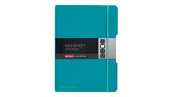Produktbild von herlitz my.book flex Notizheft PP A5 caribic turquoise kariert