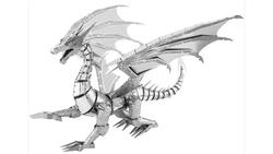 Produktbild von Metal Earth 502820 - Iconx - Silver Dragon