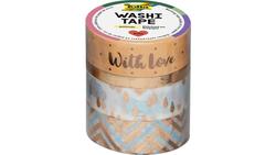 Produktbild von folia Washi-Tape 4er-Set Hotfoil rosegold