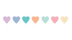 Produktbild von Rayher Washi Tape Candy Hearts 15mm x 10m