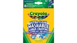 Produktbild von Crayola - Ultra-Clean abwaschbare Wachsmalstifte, 8-er Pack