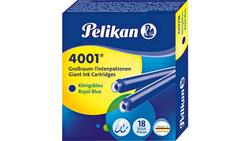 Produktbild von Pelikan Großraumpatrone königsblau 18er-Pack