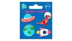 Produktbild von PAP-ART Pins Weltall 4Stück