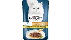 Produktbild von Purina GOURMET Perle Genuss Katzennassfutter in Sauce mit Huhn in Sauce mit feiner Brathuhnnote