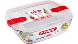 Produktbild von Pyrex Cook&Heat Form rechteckig mit Deckel 1,1 l