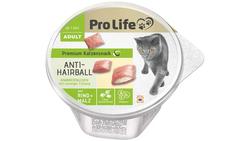Produktbild von Pro Life Adult Premium Katzensnack Anti-Hairball Knabbertaschen mit Rind + Malz