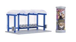 Produktbild von Kibri 38142 - H0 Deko-Set Bushaltestelle