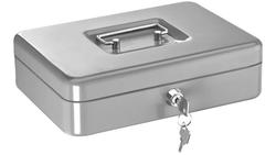 Produktbild von ALCO Geldkassette mit Griff 25x15x7,5cm silber