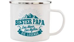 Produktbild von H&H Echter Kerl Emaille-Becher Bester Papa