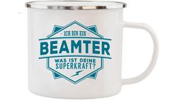 Produktbild von H&H Echter Kerl Emaille-Becher Beamter