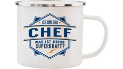 Produktbild von H&H Echter Kerl Emaille-Becher Chef