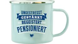 Produktbild von H&H Echter Kerl Emaille-Becher Im Ruhestand