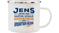 Produktbild von H&H Echter Kerl Emaille-BecherJens
