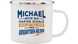 Produktbild von H&H Echter Kerl Emaille-Becher Michael