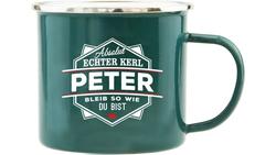 Produktbild von H&H Echter Kerl Emaille-Becher Peter