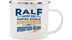 Produktbild von H&H Echter Kerl Emaille-Becher Ralf