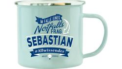 Produktbild von H&H Echter Kerl Emaille-Becher Sebastian