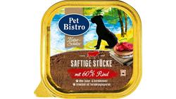 Produktbild von Pet Bistro Nassfutter für Hunde mit Rind