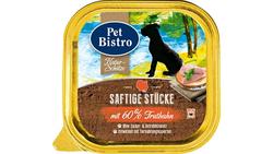 Produktbild von Pet Bistro Nassfutter für Hunde mit Truthahn 150g