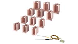 Produktbild von Viessmann 6005 - Hausbeleuchtungs-Startset 12 Boxen, 4 verschiedene Größen u. 1 LED weiß