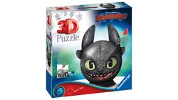 Produktbild von Ravensburger Puzzle - 3D Puzzle - Dragons 3 Ohnezahn mit Ohren, 72 Teile