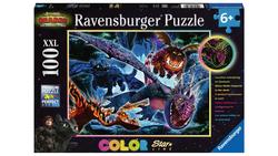 Produktbild von Ravensburger Puzzle - Dragons, Leuchtende Dragons, 100 Teile XXL