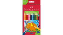 Produktbild von FABER-CASTELL Dreikant-Farbstift Jumbo 12er-Etui
