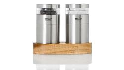 Produktbild von AdHoc Salz- und Pfeffermühle Menage Molto mit Tablett