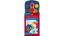 Produktbild von FABER-CASTELL Farbkasten Connector 12 Farben blau